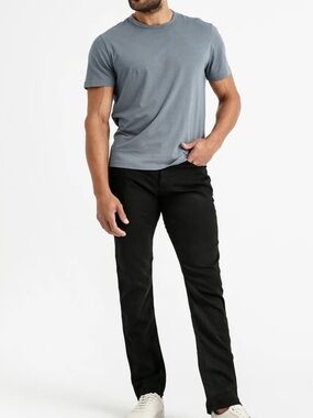 DU/ER Slim No Sweat Relaxed Fit Pants Dark Black Size 29x29 Men’s